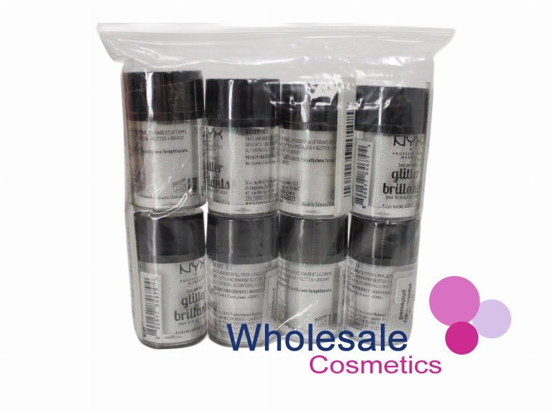 8 x NYX Professional Makeup Metallic Glitter Paillettes - 07 ICE